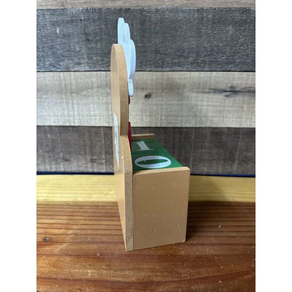 Gingerbread Days Til Christmas Wood Number Cubes Countdown - Picture 2 of 5